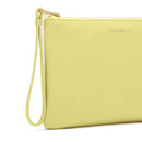 COCCINELLE Damen Lime Wash Leder Clutch Alias ​​​​Line Mittlere Größe