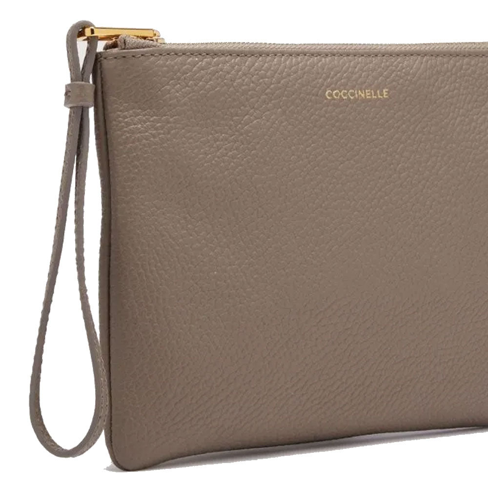 Pochette Donna COCCINELLE in Pelle Warm Taupe Linea Alias Misura Media
