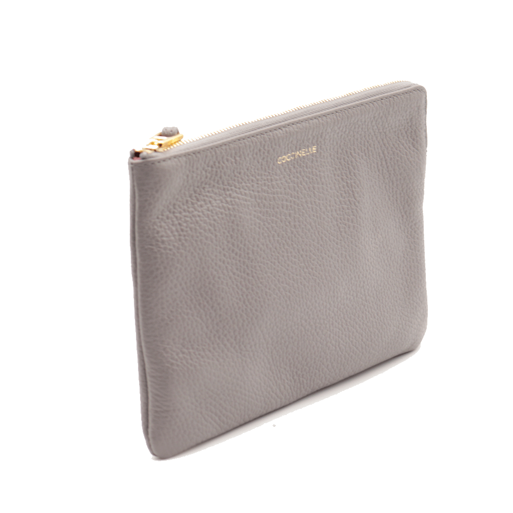 Pochette Donna COCCINELLE in Pelle Grafite Linea Alias Misura Media