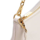 Borsa Donna a Spalla COCCINELLE in Pelle Lambskin White Linea Aura