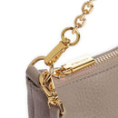Borsa Donna a Spalla COCCINELLE in Pelle Warm Taupe Linea Aura