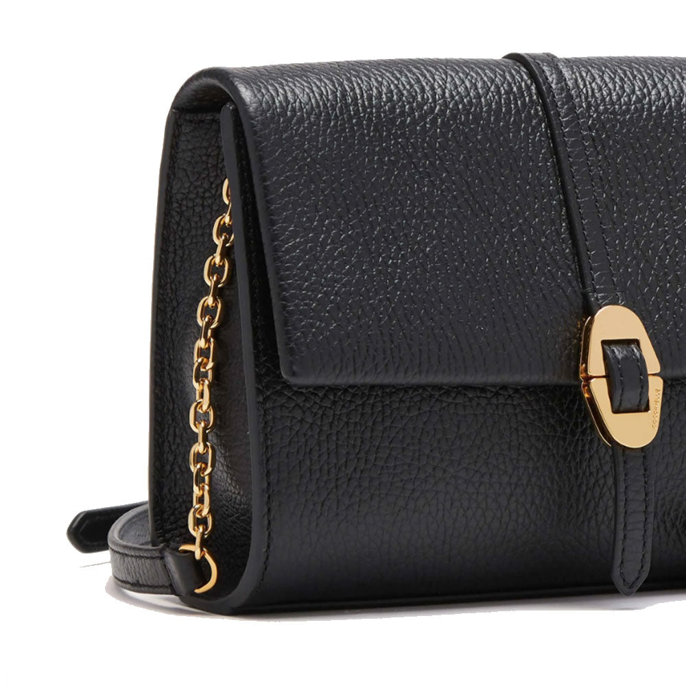 Borsa Donna Mini a Tracolla COCCINELLE in Pelle Linea Dorian colore Nero