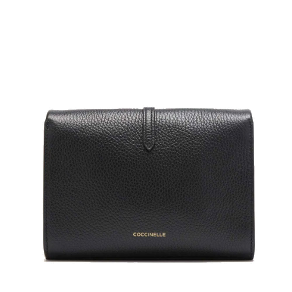 Borsa Donna Mini a Tracolla COCCINELLE in Pelle Linea Dorian colore Nero