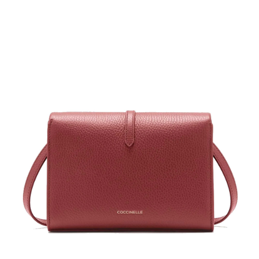 Borsa Donna Mini a Tracolla COCCINELLE in Pelle Linea Dorian colore Brandy