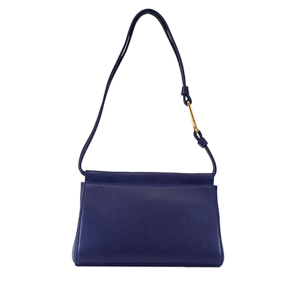 Borsa Donna a Spalla Mini COCCINELLE in Pelle linea Emily colore Royal Blue