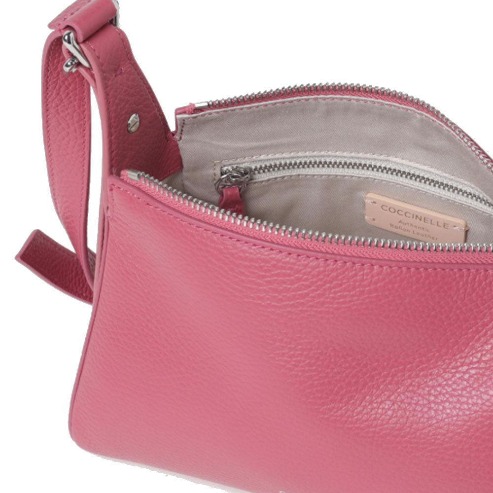 Borsa Donna a Tracolla COCCINELLE in Pelle linea Bishop colore Rosewood