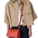 Women's Grenadine Red Leather Crossbody Bag COCCINELLE Bishop