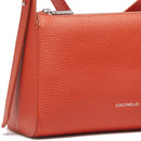 Women's Grenadine Red Leather Crossbody Bag COCCINELLE Bishop