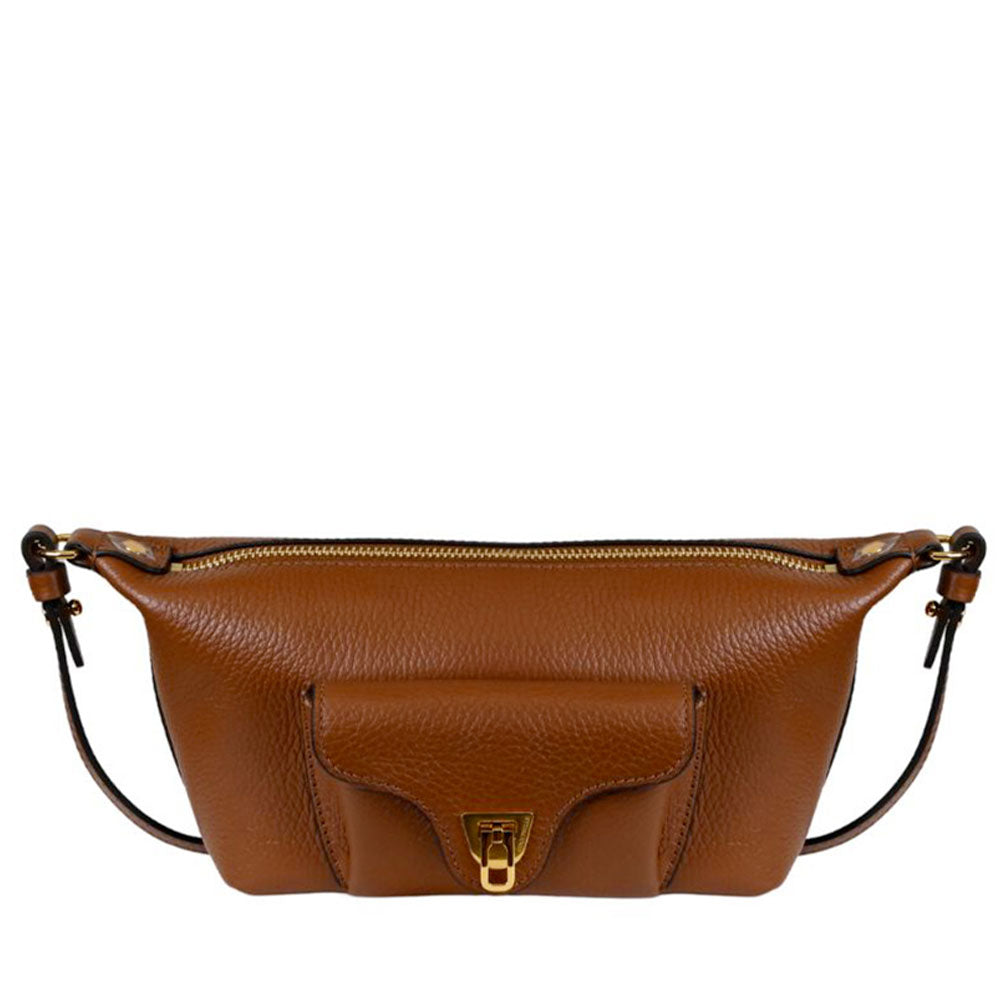 Coccinelle Beat Generation Mini Umhängetasche Damen Cognac