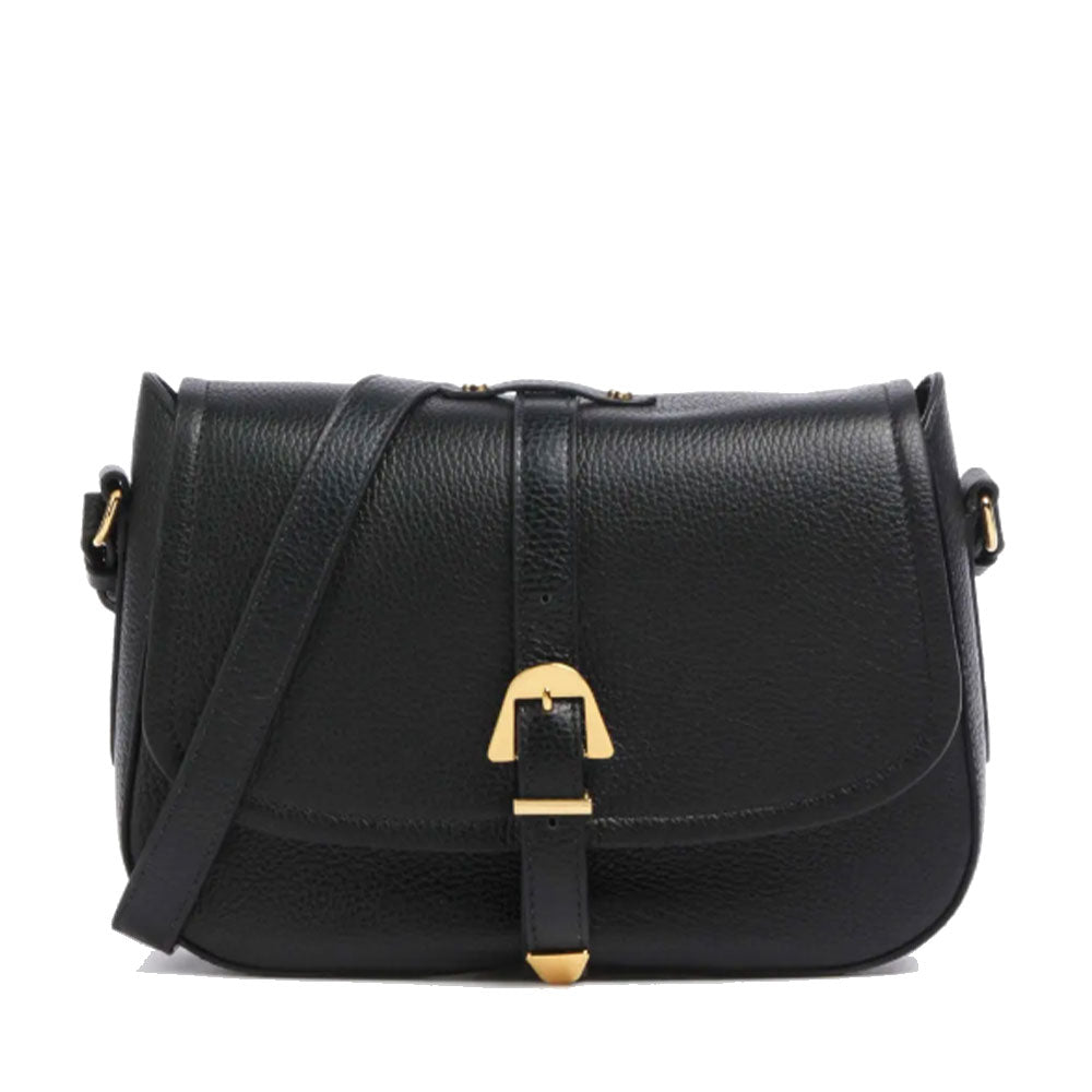 COCCINELLE Damen-Umhängetasche aus Leder der Magalù-Linie, Schwarz