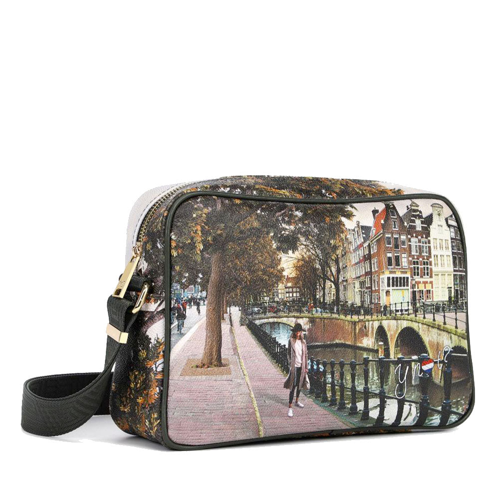 Borsa Donna a Tracolla Y NOT YES-440 stampa Amsterdam Bridge