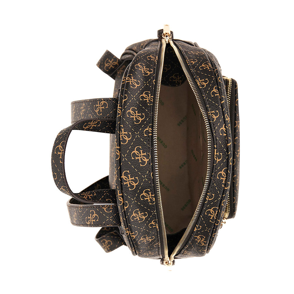 Zaino Donna GUESS Linea Eco Elements Colore Brown Logo Misura