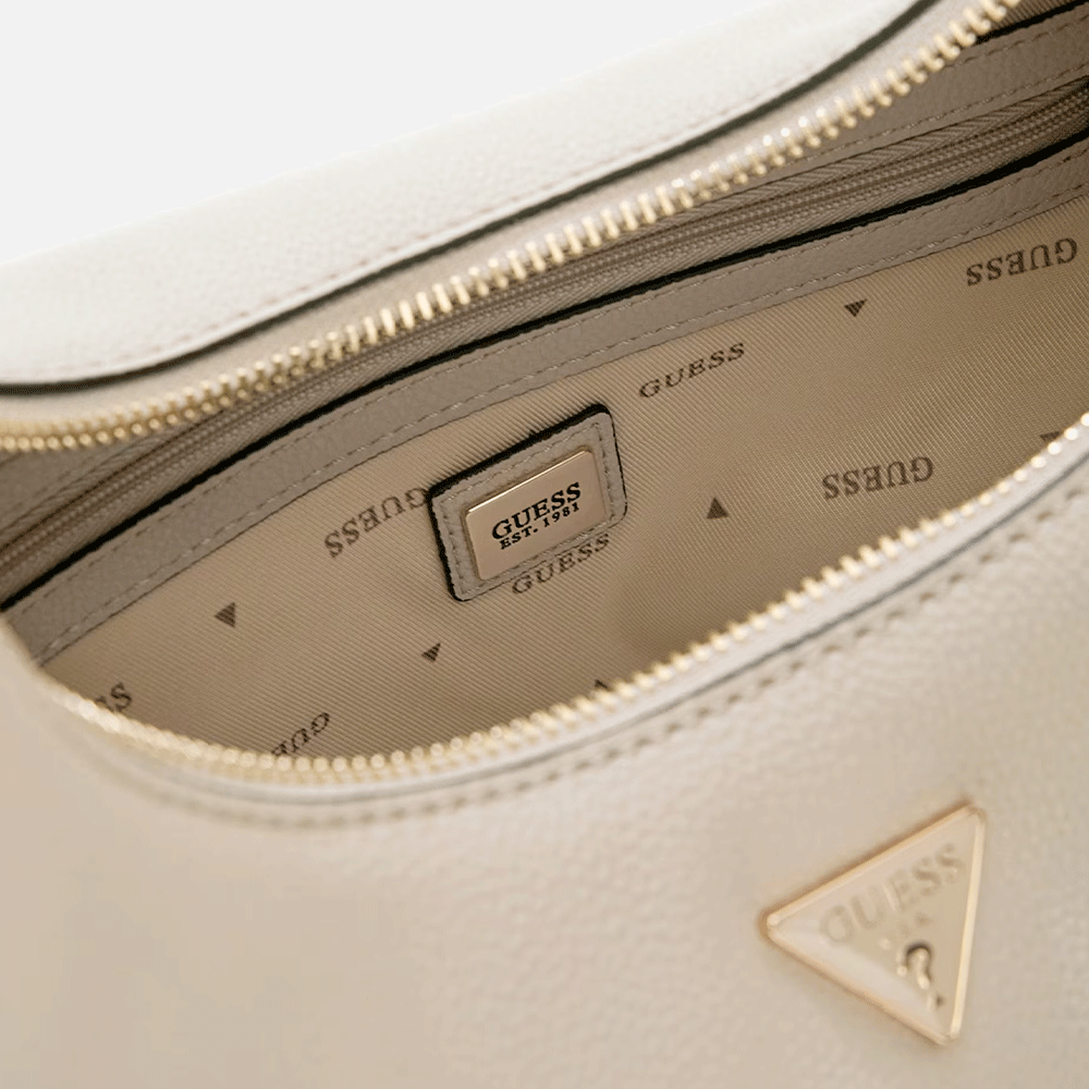 Borsa Donna Hobo a Spalla GUESS Linea Evie colore Light Taupe