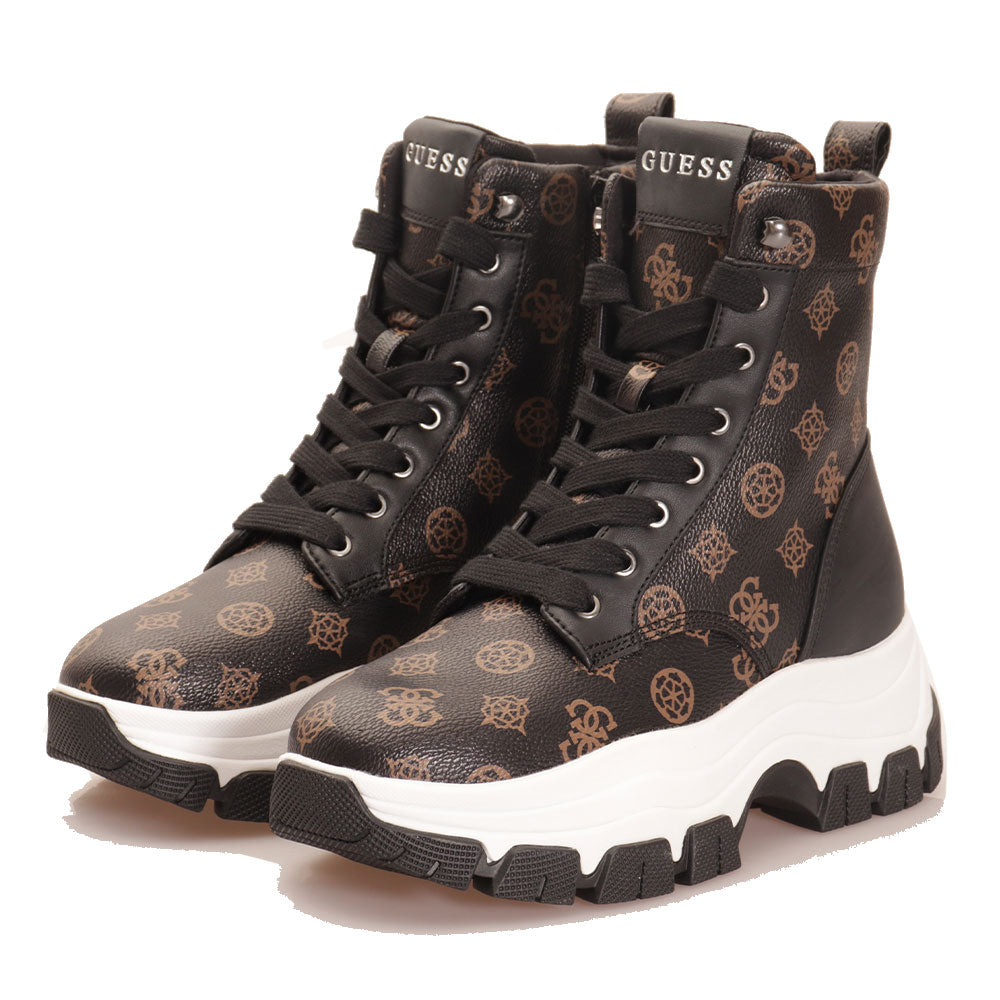 GUESS Damen Stiefeletten Linie Bissonn Farbe Braun Ocker