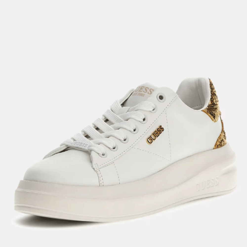 Sneakers Donna GUESS in Pelle Colore White - Gold Linea Elbina10