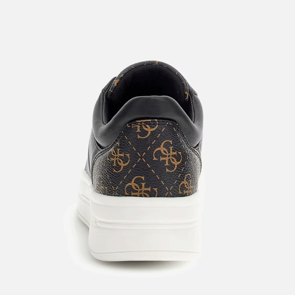 Sneakers Donna GUESS in Pelle Colore Black - Brown Linea Welli