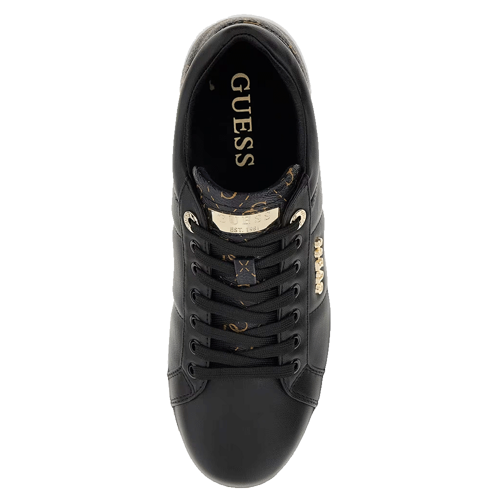 Sneakers Donna GUESS in Pelle Colore Black - Brown Linea Welli