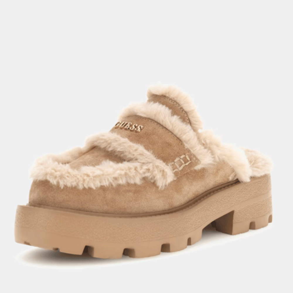 Sabot Imbottiti GUESS con Tacco Linea Yaneta colore Natural