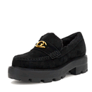 Mocassini Donna GUESS linea Yanikay in Misto Pelle Colore Nero