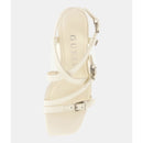 Sandali Donna GUESS con Tacco Linea Corke in Pelle Colore Ivory