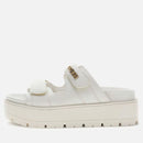 Ciabatte Donna GUESS Linea Faxon Colore Cream con Doppia Fascia