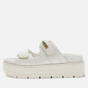 Ciabatte Donna GUESS Linea Faxon Colore Cream con Doppia Fascia