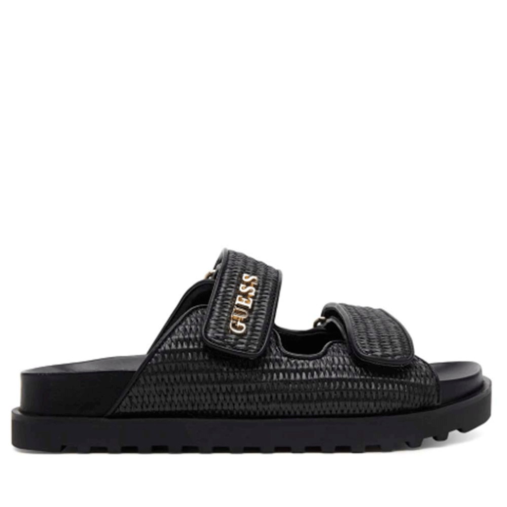 Ciabatte Donna GUESS Linea Fadelize Colore Nero con Doppia Fascia