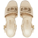 Sandali Donna GUESS con Tacco Linea Formal Colore Cream - Gold