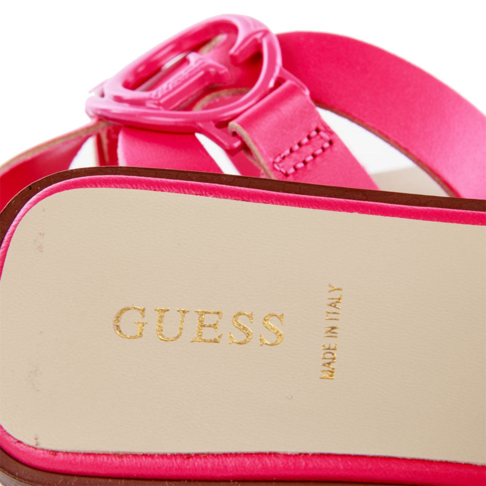 Scarpe Donna GUESS Ciabatte Linea Symo in Pelle Colore Pink