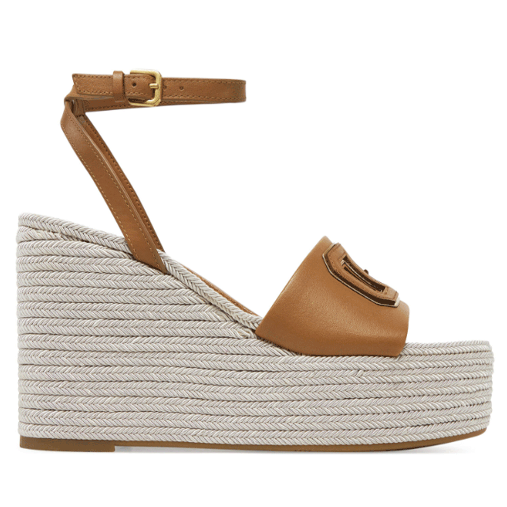Sandali Donna GUESS con Zeppa Linea Tanvee Colore Tan