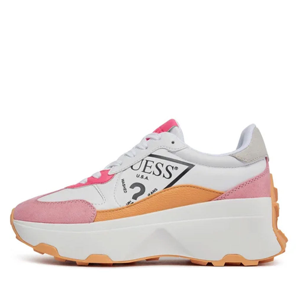 Scarpe Donna GUESS Sneakers White - Pink Linea Calebb