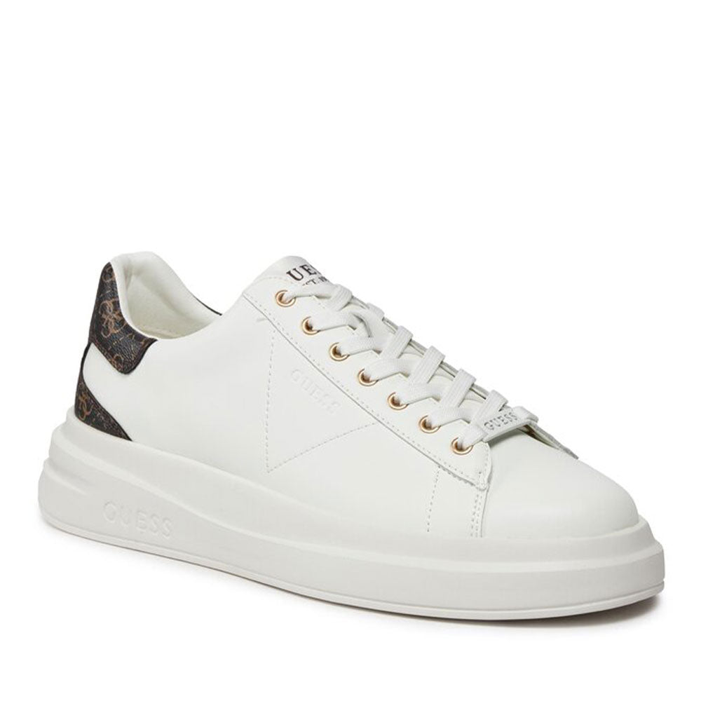 Sneakers Donna GUESS Colore White - Brown Ocra Linea Elbina