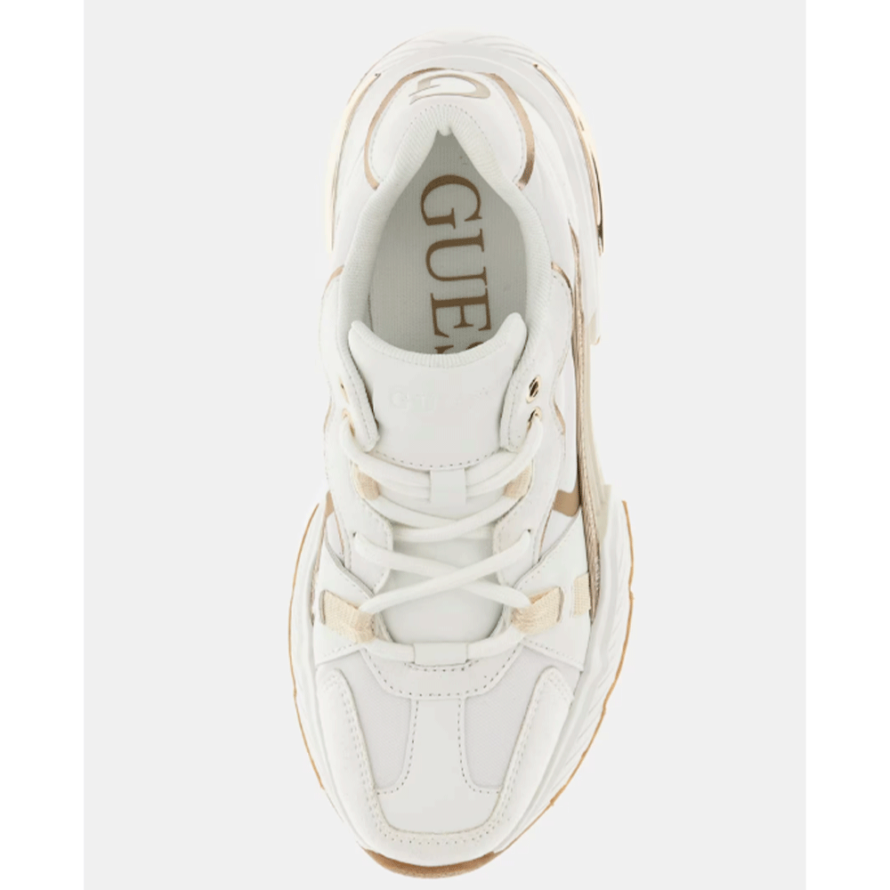 Scarpe Donna GUESS Sneakers Linea Carrli Colore White - Sand