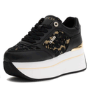 Scarpe Donna GUESS Sneakers Linea Camrio Colore Nero con Inserti in Pizzo