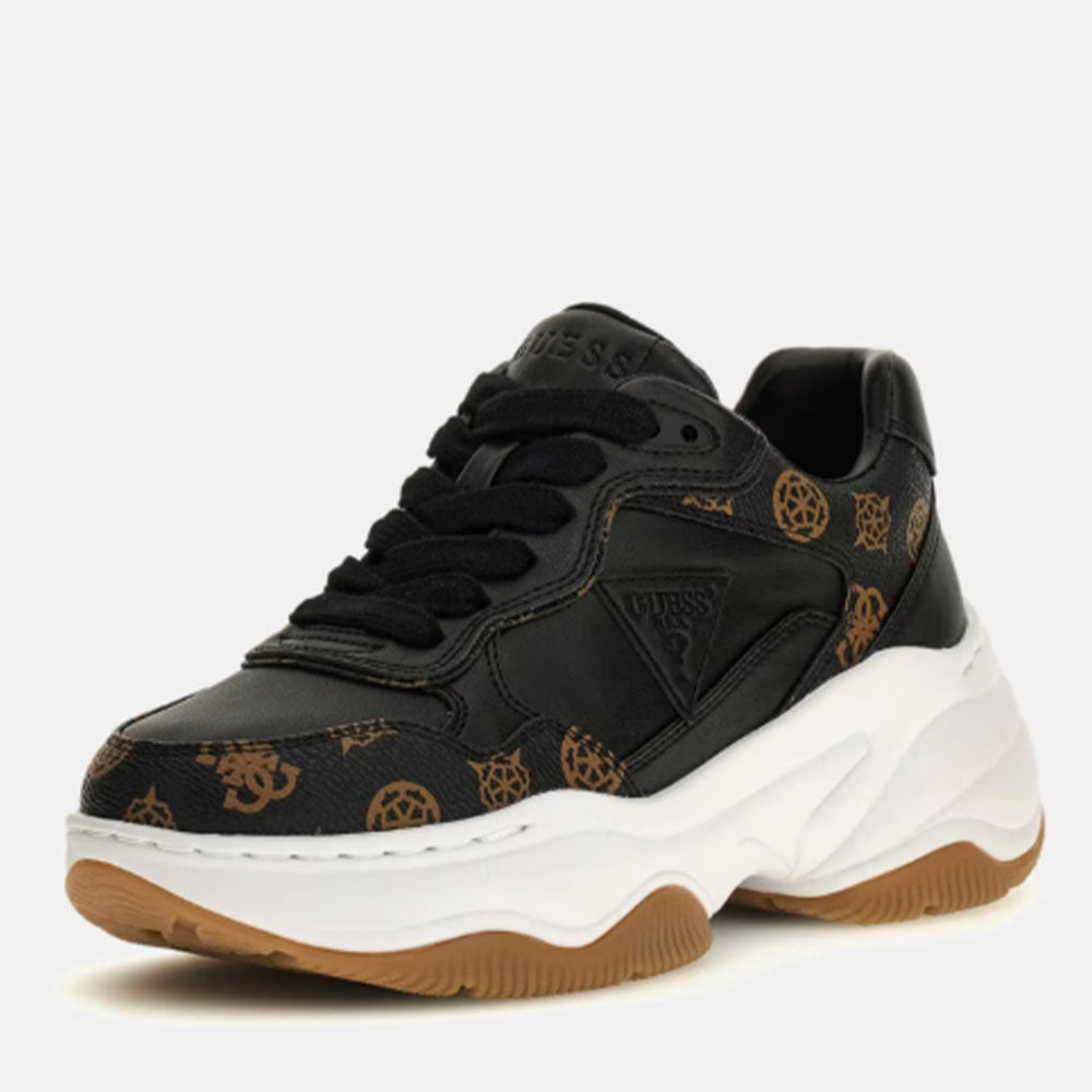 Sneakers Donna GUESS Colore Black - Brown Linea Hapyy
