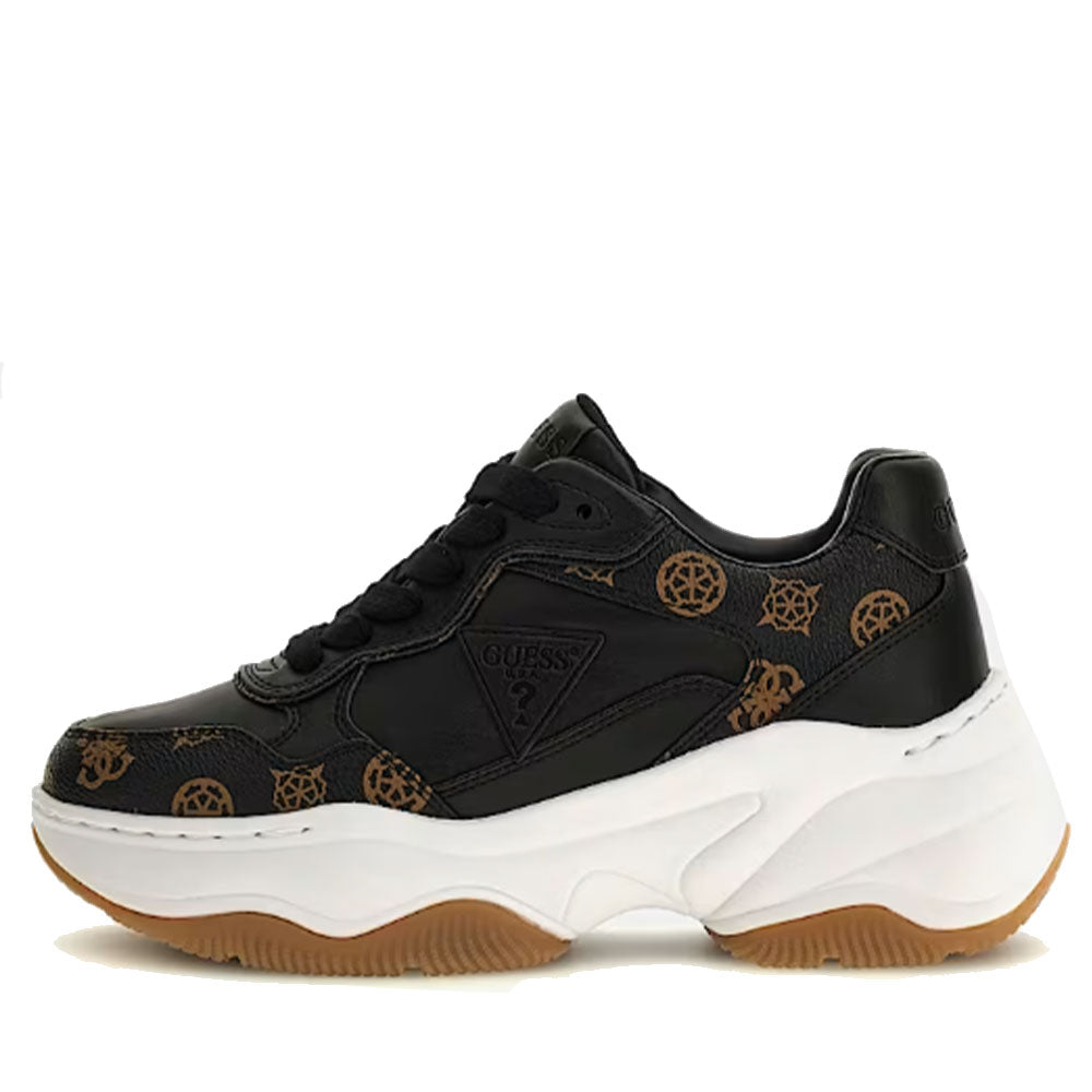 Sneakers Donna GUESS Colore Black - Brown Linea Hapyy