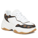 Sneakers Donna GUESS Colore White - Brown Linea Hapyy3