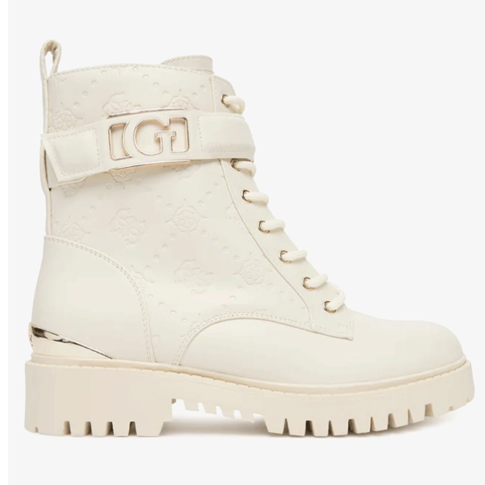 Scarpe Donna GUESS Anfibi linea Oranda colore Ivory
