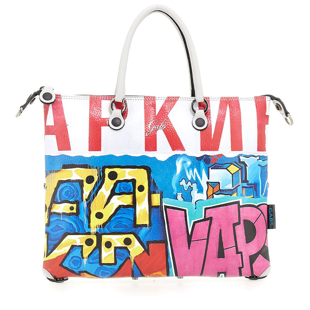 Borsa Donna a Mano con Tracolla GABS G3 PLUS Trip in Pelle stampa Graffiti Large