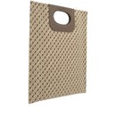 GHERARDINI Flache Damenhandtasche aus weichem Stoff, Tabakfarbe - Butter