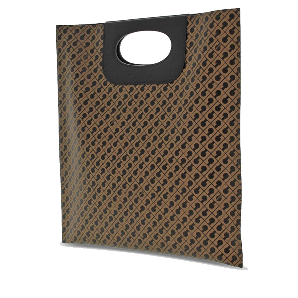 Borsa Donna Piatta a Mano GHERARDINI in Tessuto Softy Colore Toffee