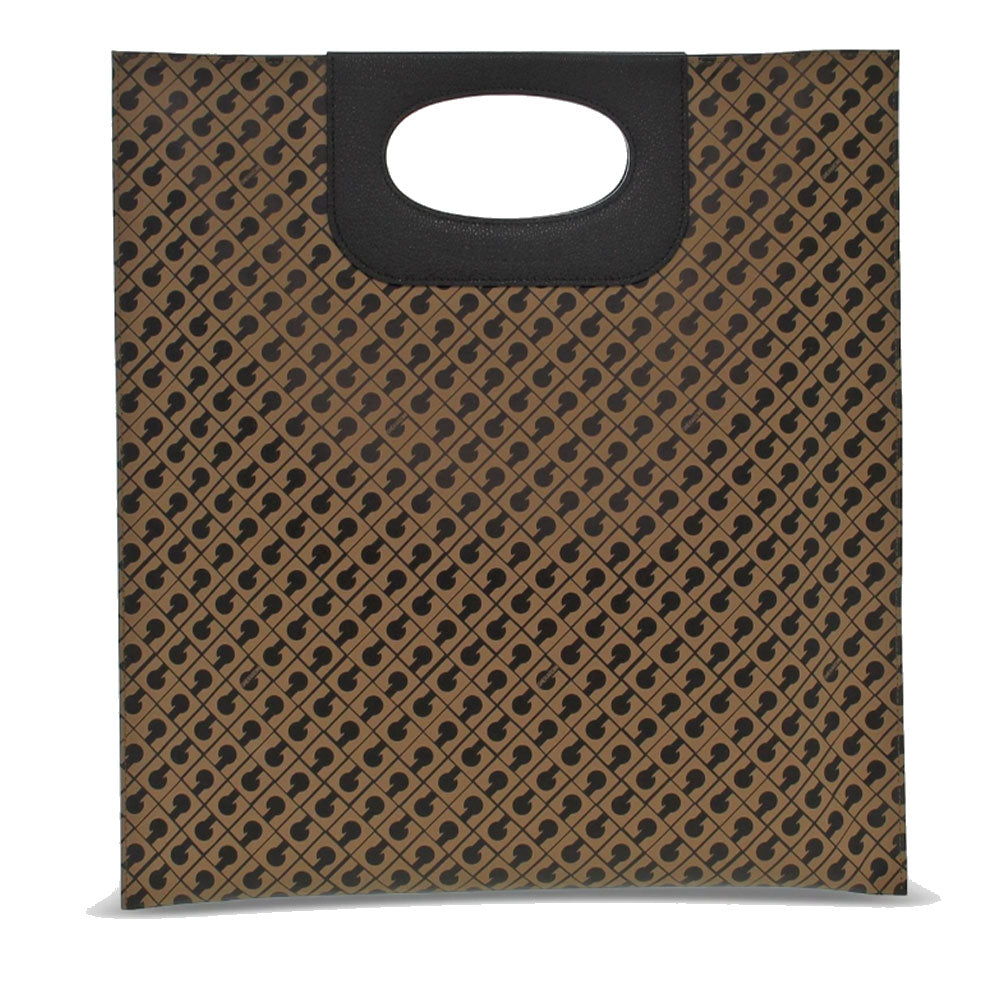Borsa Donna Piatta a Mano GHERARDINI in Tessuto Softy Colore Toffee