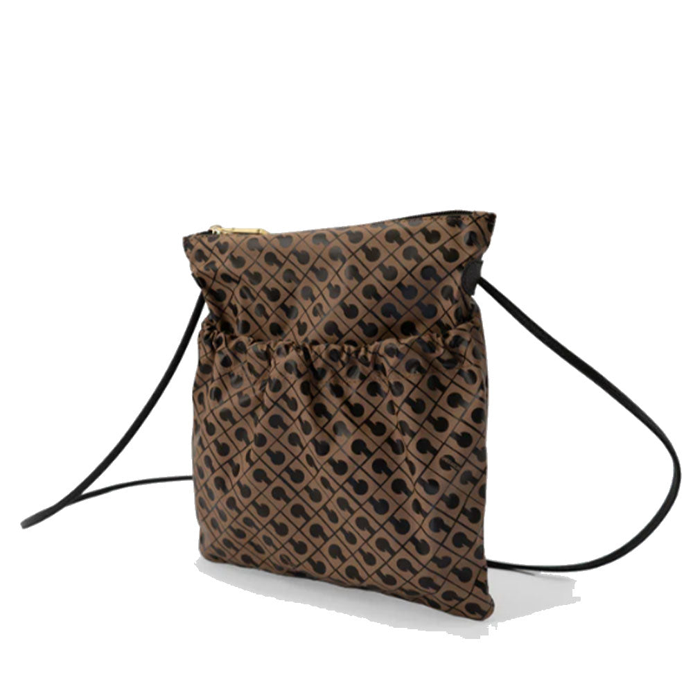 GHERARDINI Damen-Umhängetasche aus weichem Stoff, Farbe Toffee