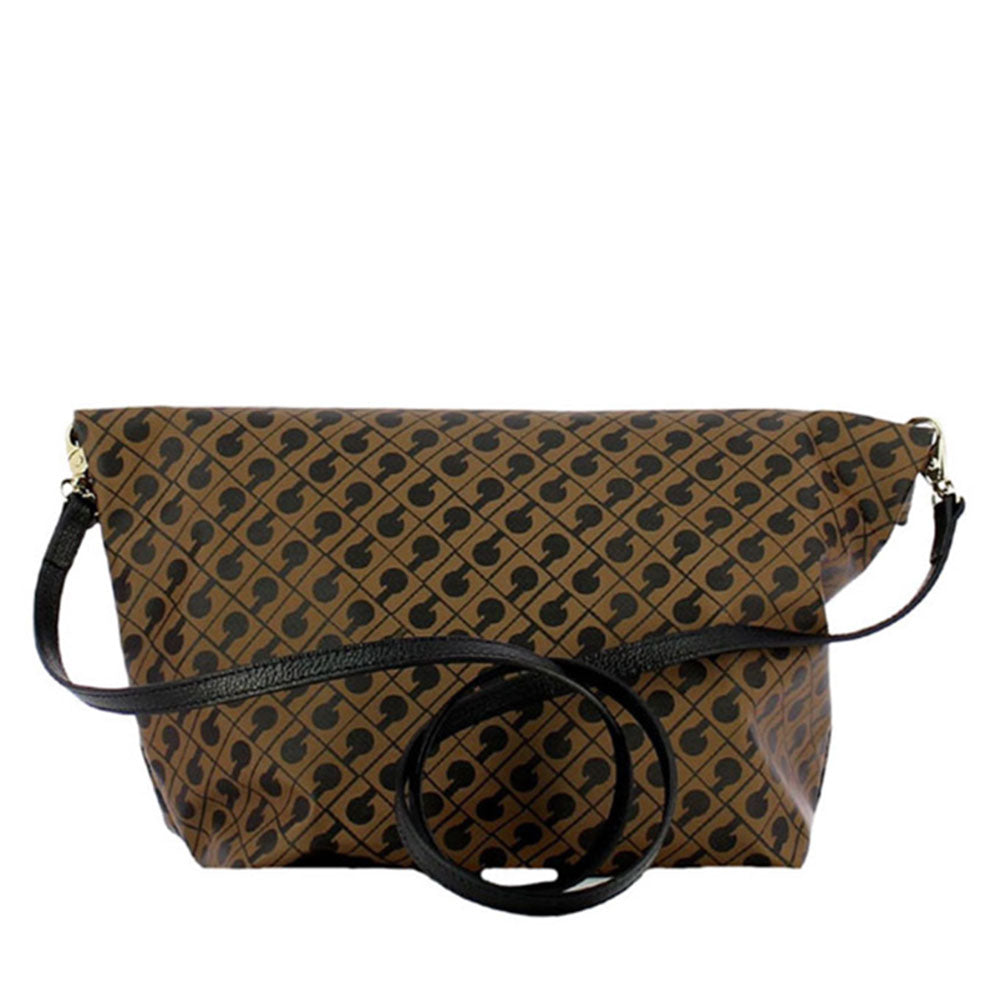 GHERARDINI Damen-Umhängetasche aus weichem Stoff, Farbe Toffee – GH0311