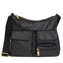 GHERARDINI Damen-Umhängetasche mit mehreren Taschen aus weichem Stoff, Farbe Excalibur