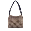 GHERARDINI Damen-Umhängetasche mit mehreren Taschen aus weichem Stoff, Tabakfarbe – Butter