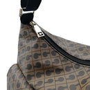 GHERARDINI Damen-Umhängetasche mit mehreren Taschen aus weichem Stoff, Farbe Toffee