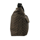 GHERARDINI Damen-Umhängetasche mit mehreren Taschen aus weichem Stoff, Farbe Toffee