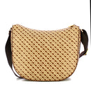 GHERARDINI Damen Hobo-Umhängetasche aus weichem Stoff, Tabakfarbe – Butter, Größe L