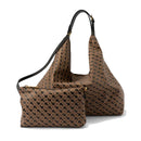 GHERARDINI Damen-Umhängetasche aus weichem Stoff, Farbe Toffee